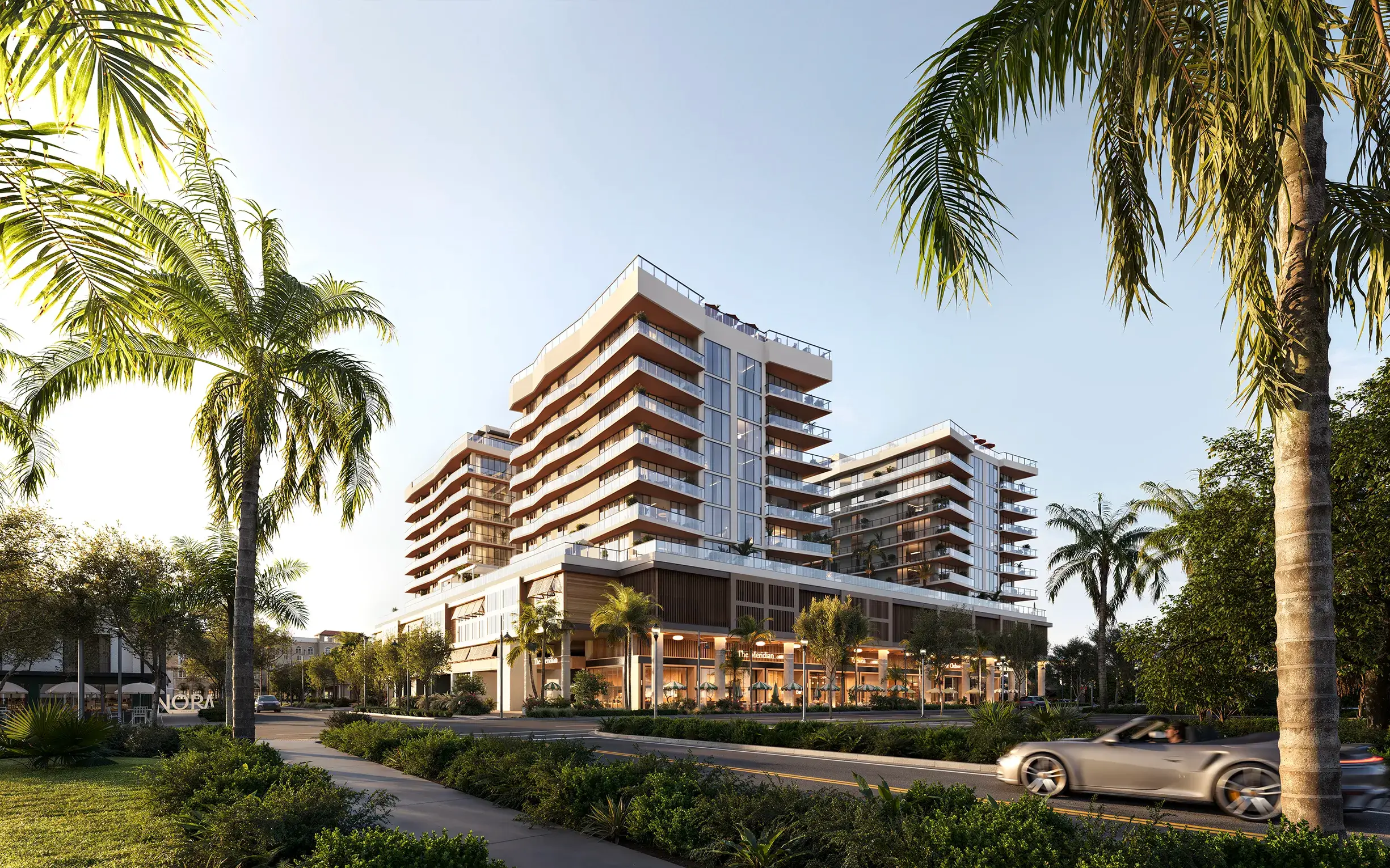 Nora House exterior rendering at street level
